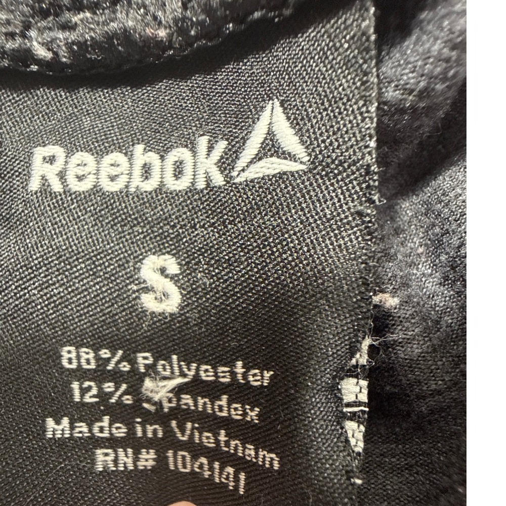 Reebok Womens Gray Heathered Jogger Sweatpants Tapered Athletic Pants Size S - Picture 4 of 7